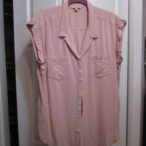 NWOT Zachs Girlfriend Pink Blouse Sz M